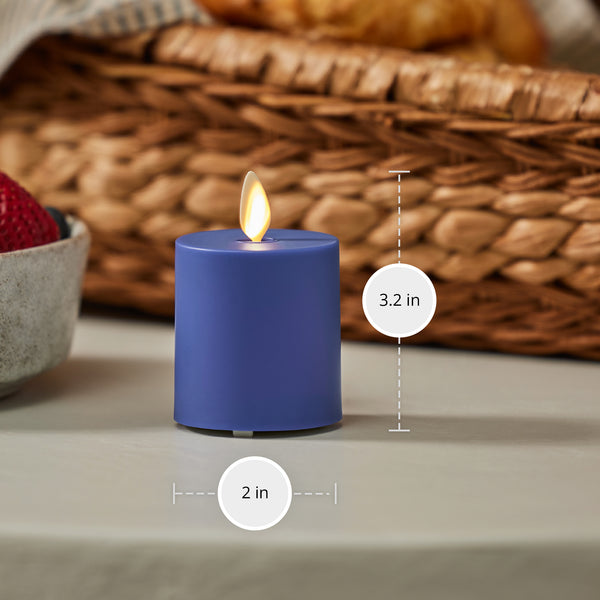 Luminara Vivid Ultramarine Outdoor Flameless Candle Votive
