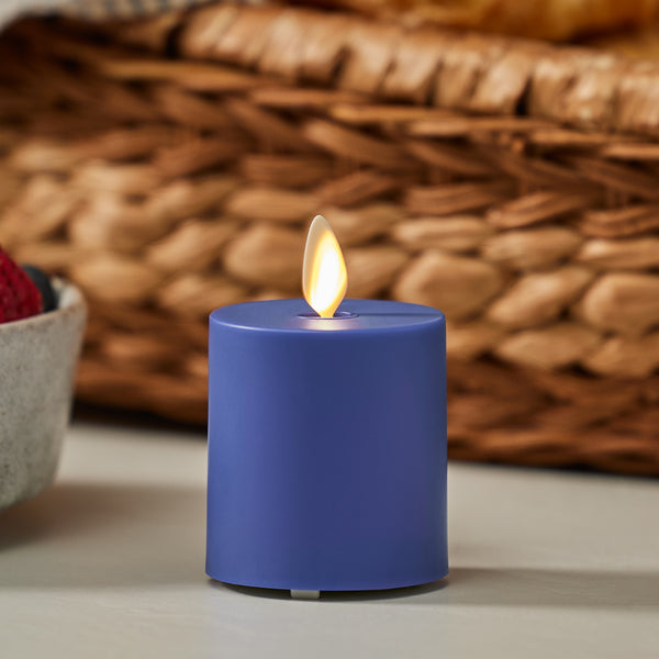 luminara Vivid Ultramarine Outdoor Flameless Candle Votive