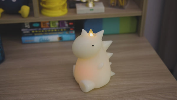 Luminara Whisper Green Color Changing Flameless Candle Dinosaur With Remote