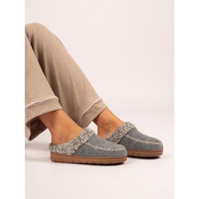 Lunar Albany Grey Boxed Slipper