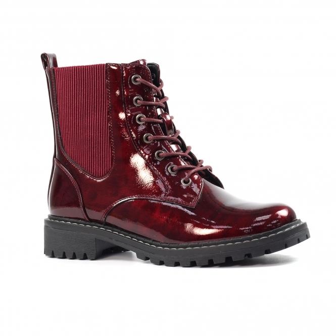 Lunar Alexis Burgundy Ankle Boot