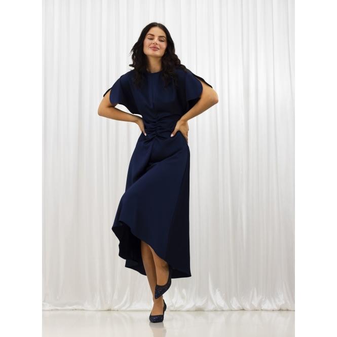 Lunar Alisha Navy Gemstone Kitten Heel