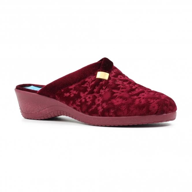 lunar Amaretto Burgundy Mule Slipper