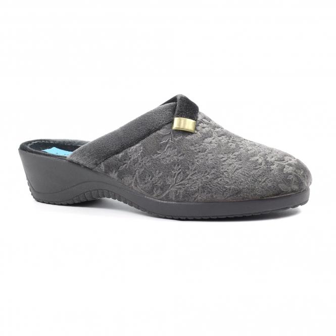 Lunar Amaretto Grey Mule Slipper