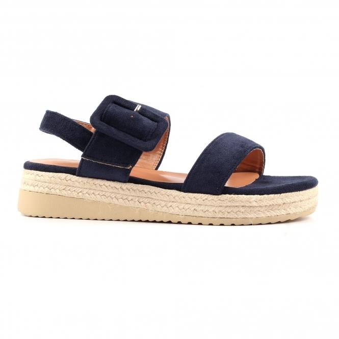 Lunar Amelia Navy Wedge Sandal