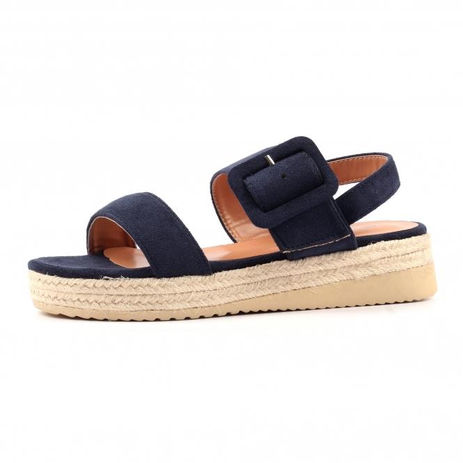 Lunar Amelia Navy Wedge Sandal