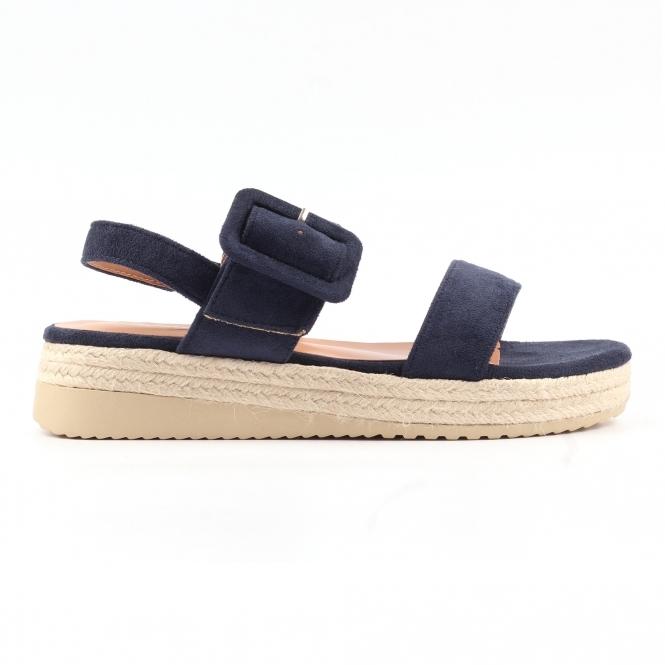 lunar Amelia Navy Wedge Sandal