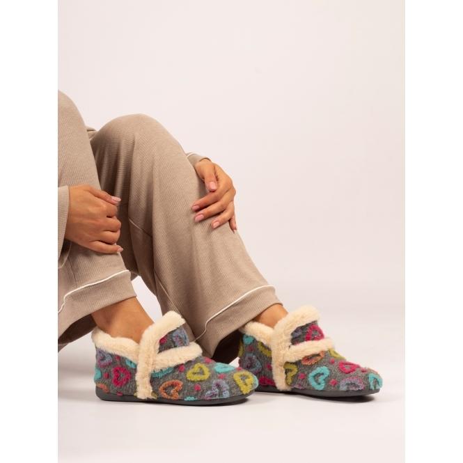 Lunar Angel Grey Boot Slipper