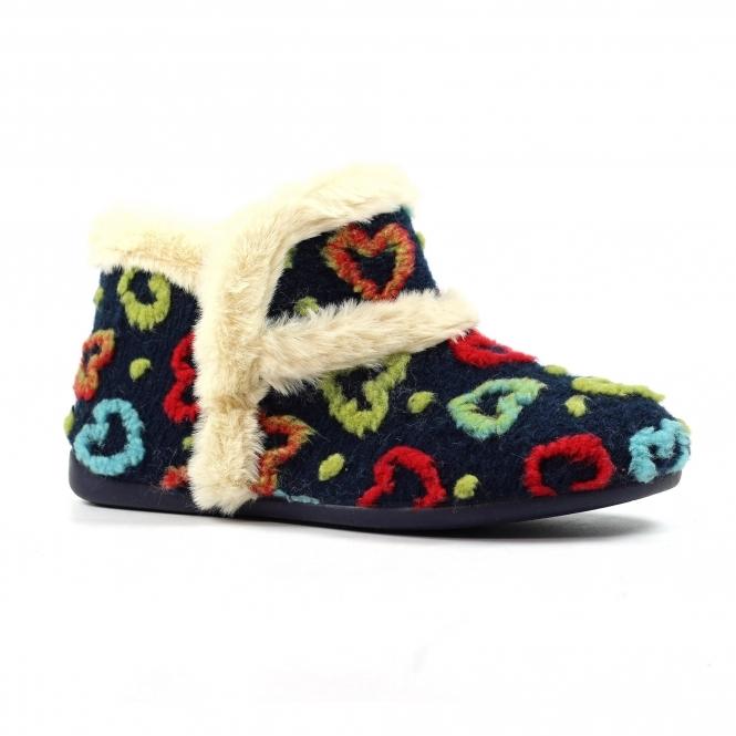 Lunar Angel Navy Boot Slipper