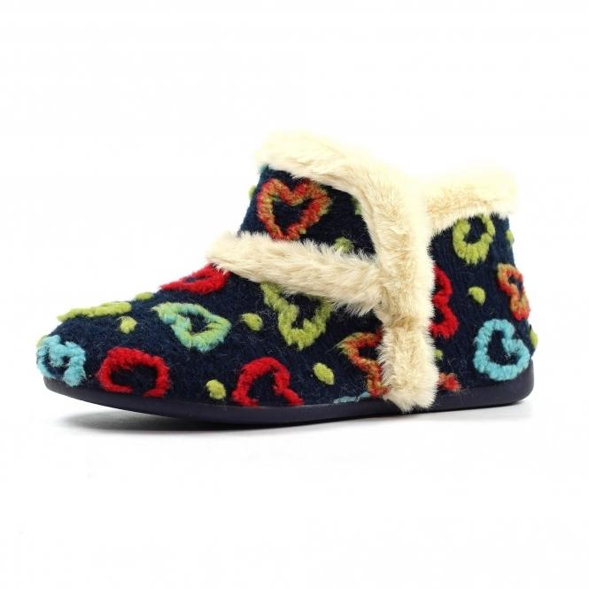 Lunar Angel Navy Boot Slipper