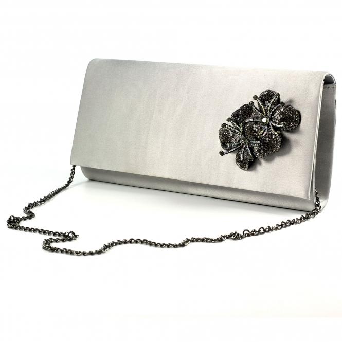 Lunar Ankara Dark Grey Satin Bag