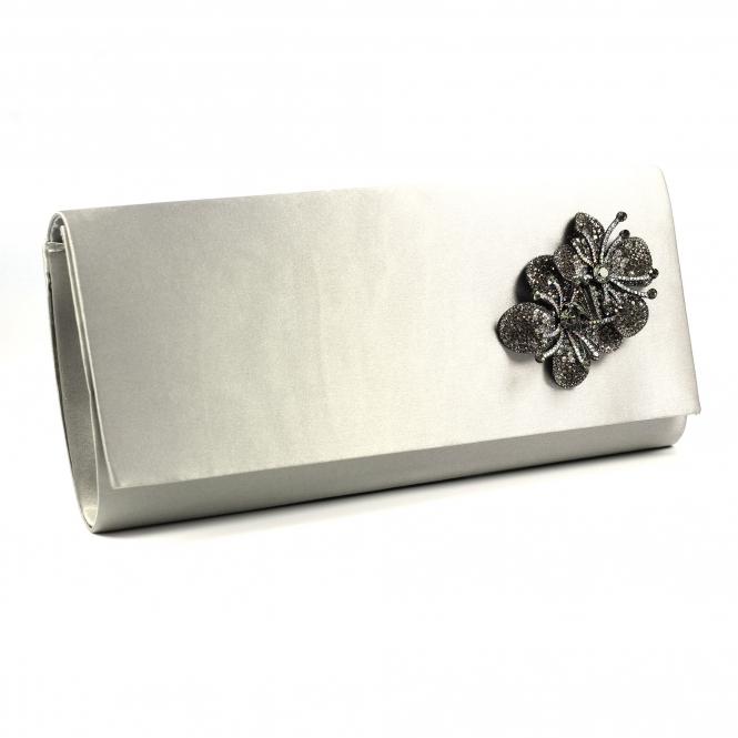 Lunar Ankara Dark Grey Satin Bag