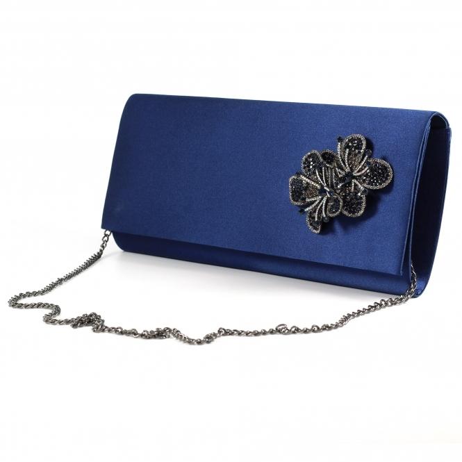 Lunar Ankara Navy Satin Bag