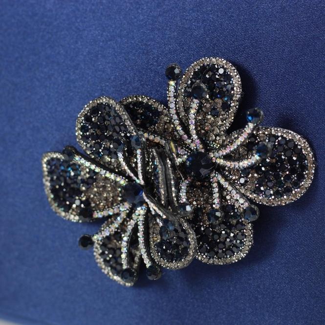 Lunar Ankara Navy Satin Bag