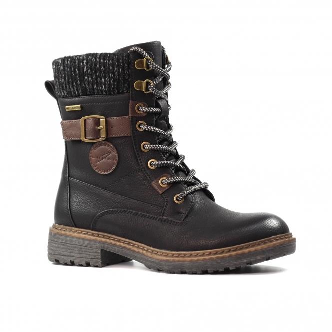 Lunar Annabelle Black Waterproof Boot