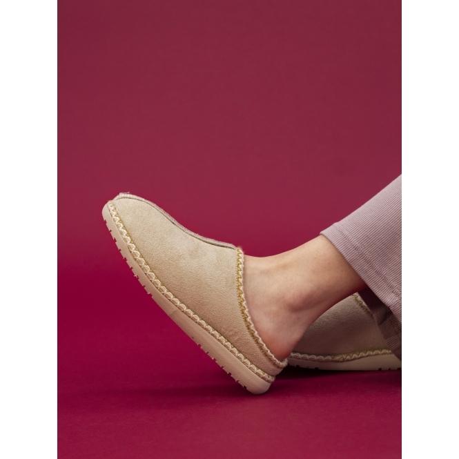 Lunar Apollonia Beige Mule Slipper