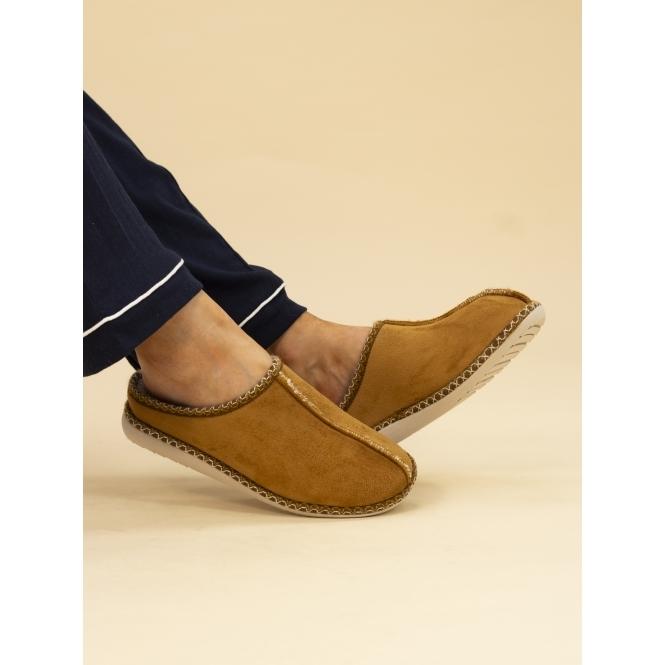 Lunar Apollonia Tan Mule Slipper