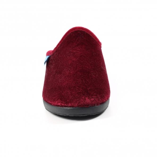 Lunar Audrey Burgundy Mule Slipper