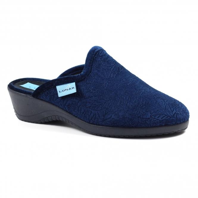 Lunar Audrey Navy Mule Slipper