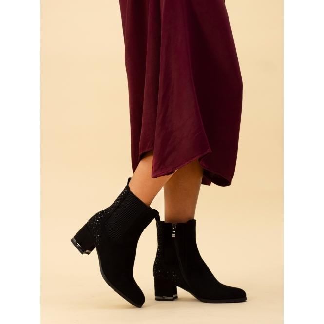 Lunar Aurora Black Ankle Boot