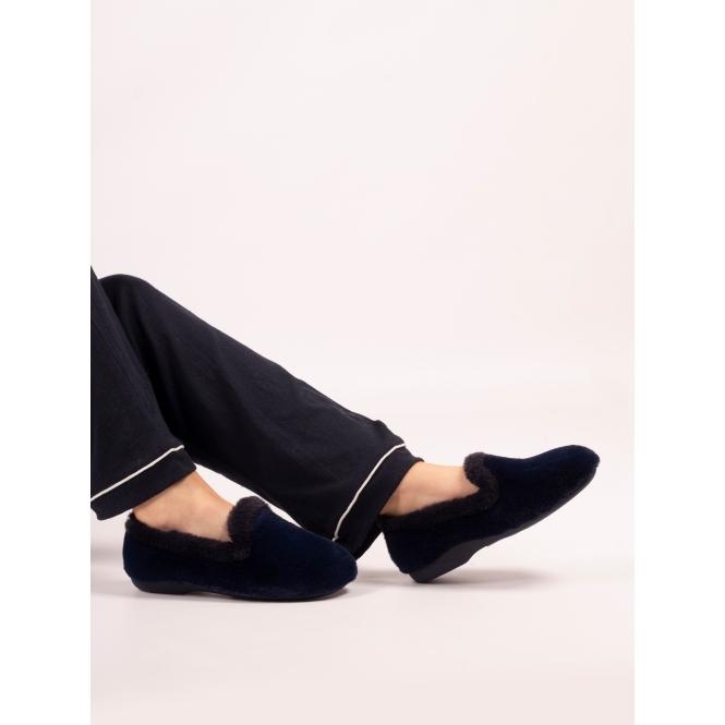 Lunar Bella Navy Slipper