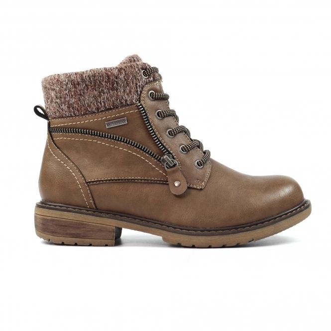 lunar Benson III Taupe Waterproof Ankle Boot