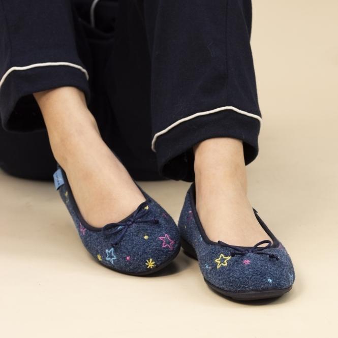 Lunar Berry Blue Pump Slipper