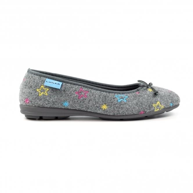 lunar Berry Grey Pump Slipper