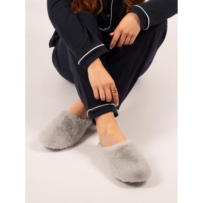 Lunar Blair Grey Mule Slipper