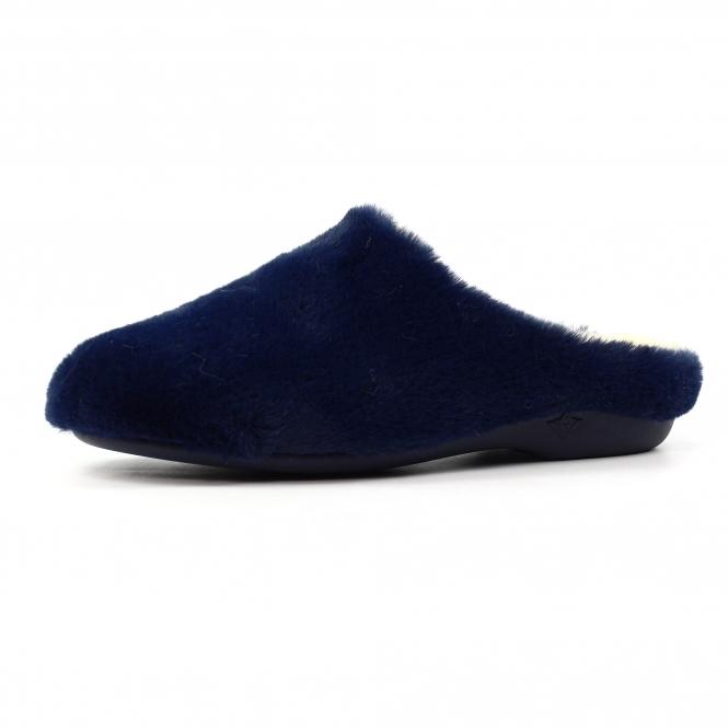 Lunar Blair Navy Mule Slipper