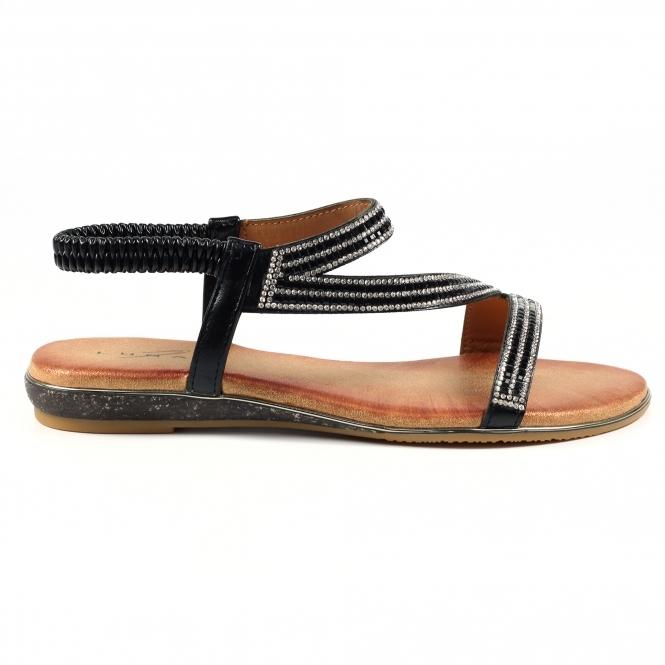 lunar Blaise II Black Sandal