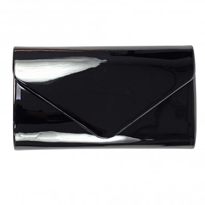 lunar Blaze Black Patent Handbag