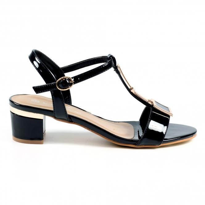 lunar Blaze Black Patent Sandal