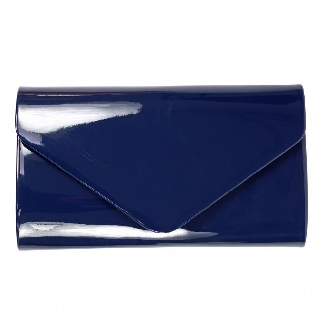 lunar Blaze Navy Patent Handbag