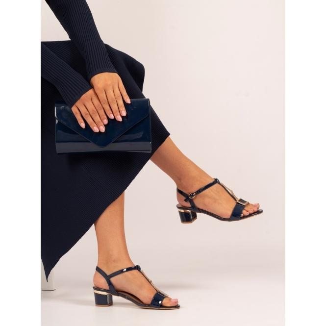 Lunar Blaze Navy Patent Sandal