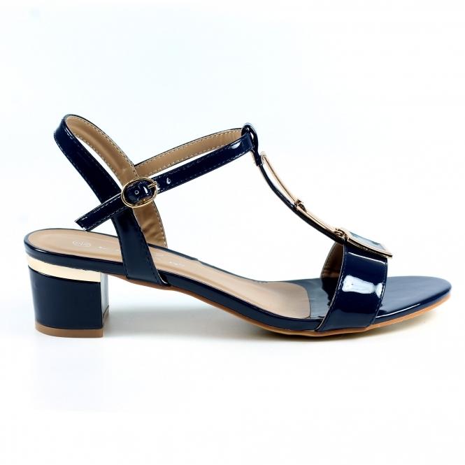 lunar Blaze Navy Patent Sandal