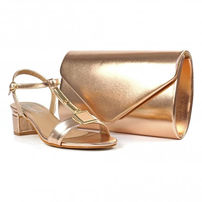 Lunar Blaze Rose Patent Handbag