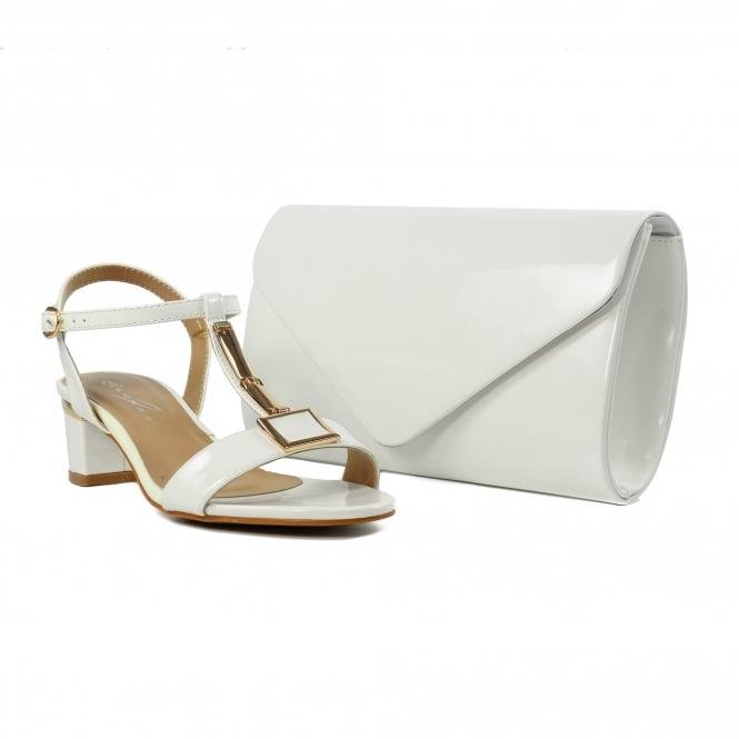 Lunar Blaze White Patent Handbag