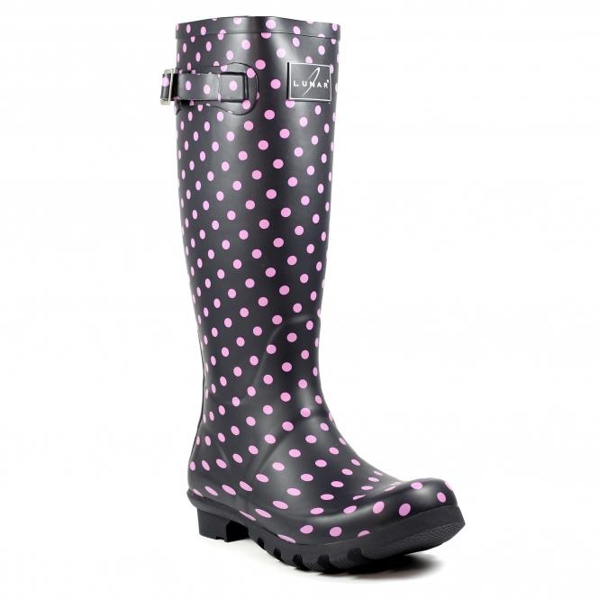 Lunar Blue Rubber Spot Wellington