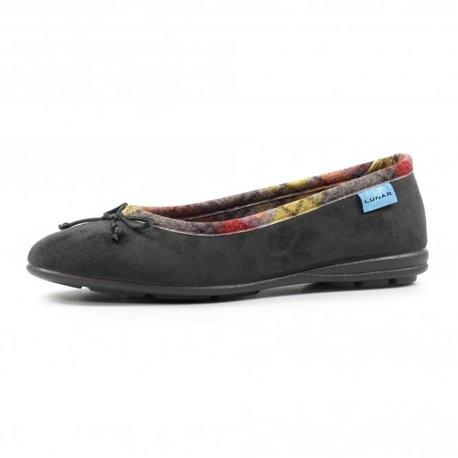 Lunar Bow Grey Pump Slipper
