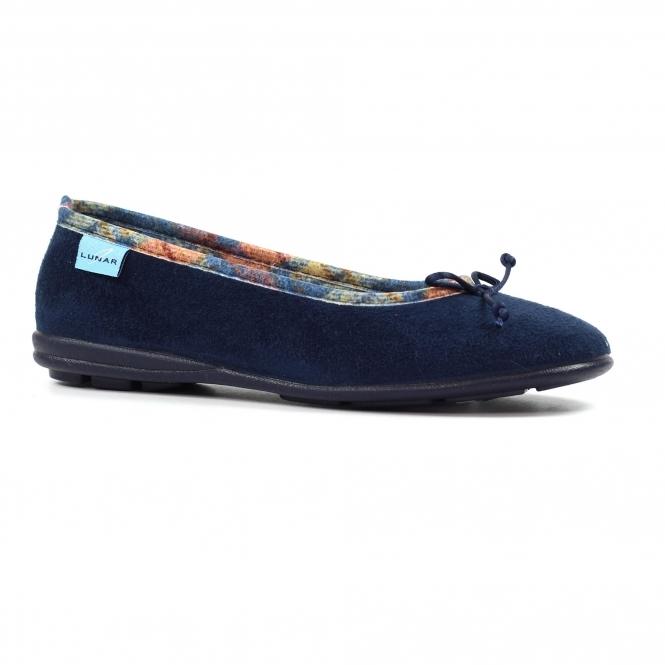 Lunar Bow Navy Pump Slipper