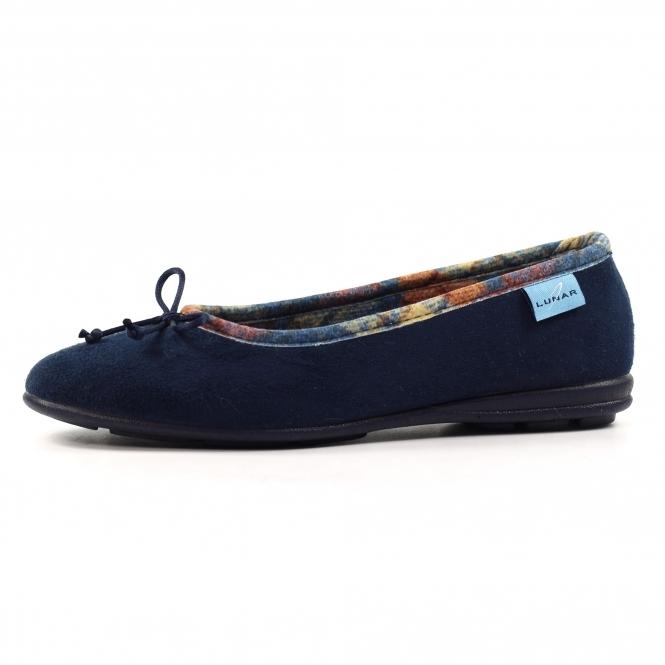 Lunar Bow Navy Pump Slipper