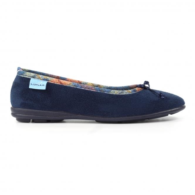 lunar Bow Navy Pump Slipper