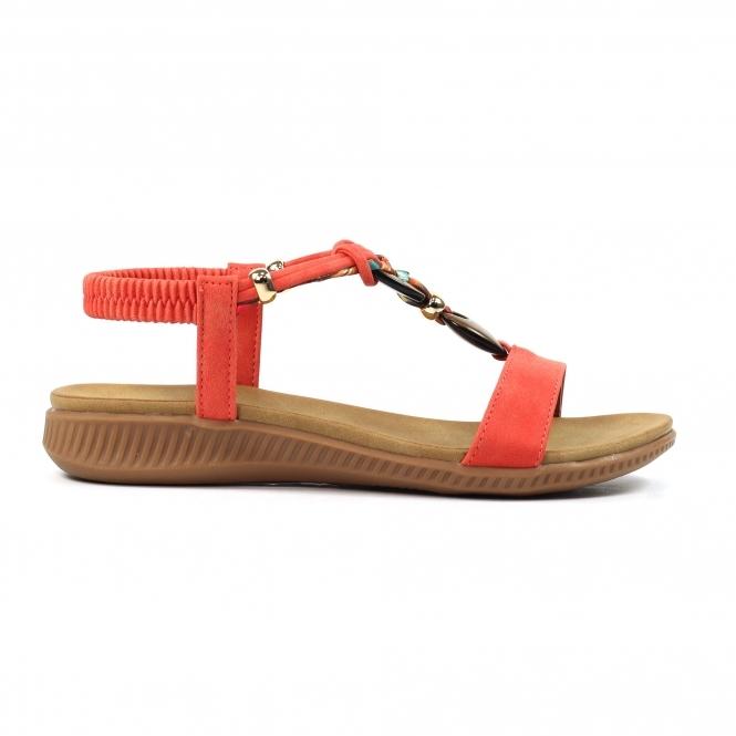 Lunar Brava Orange Sandal