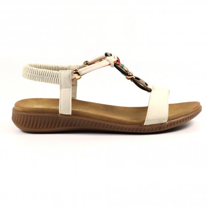 lunar Brava White Sandal