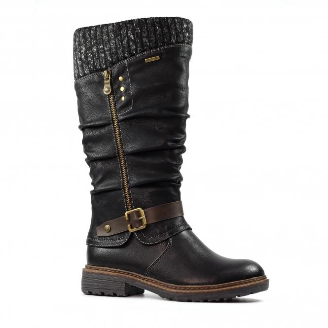 Lunar Brisbane Black Waterproof Boot