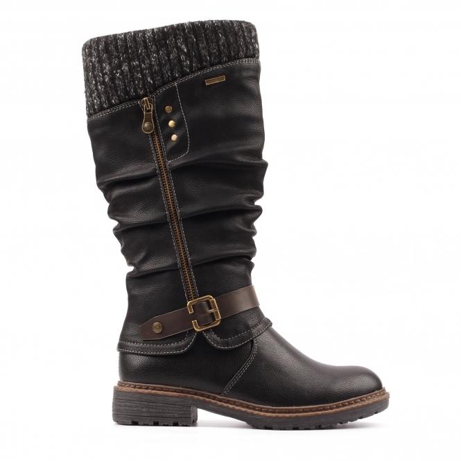 lunar Brisbane Black Waterproof Boot