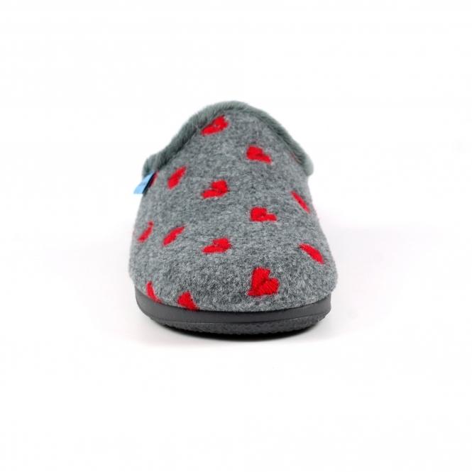 Lunar Bruna Grey Mule Slipper