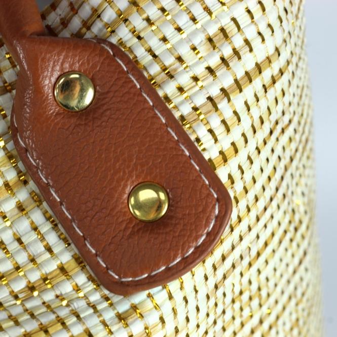 Lunar Bryon Metallic Beach Bag