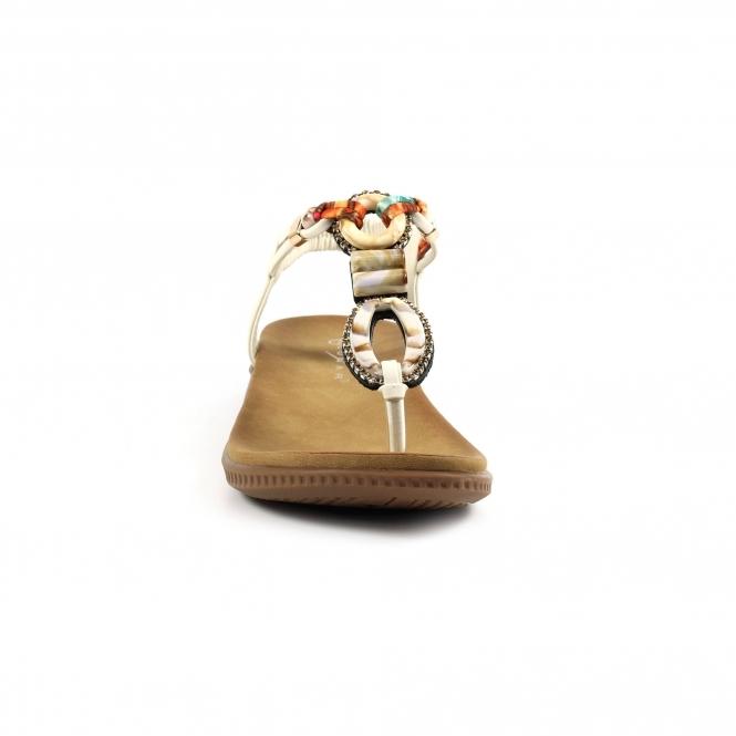 Lunar Bunton White Sandal